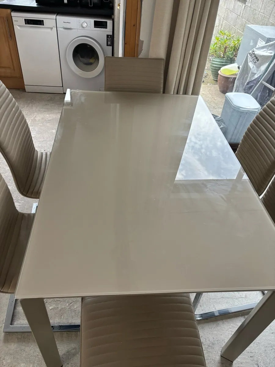 Extending dining table and chairs for sale - Image 3
