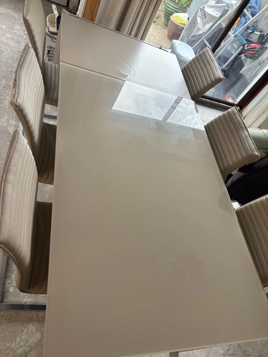 Extending dining table and chairs for sale - Image 4