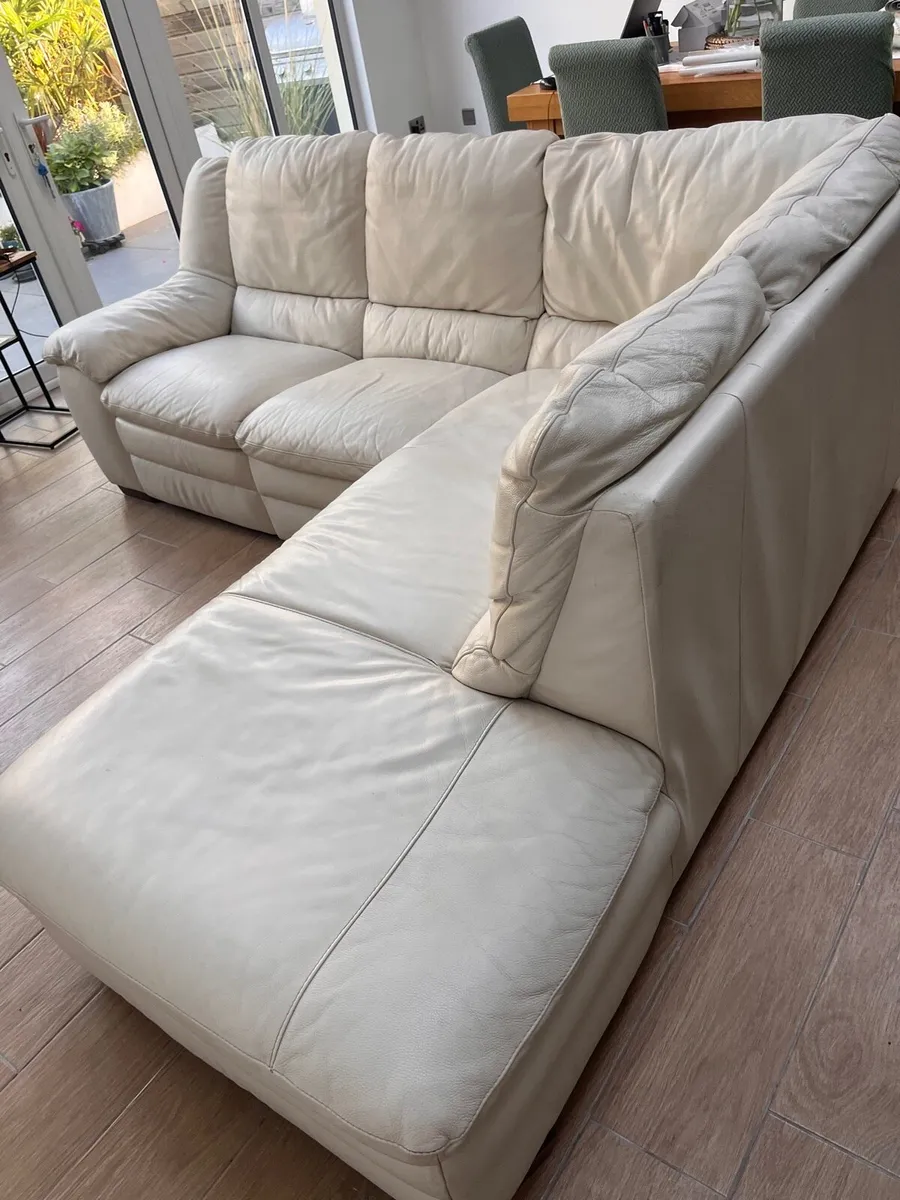 Corner leather sofa - Image 2