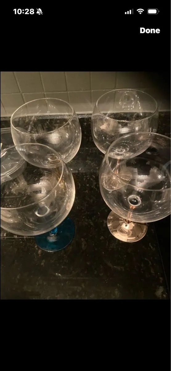 Large Gin Glasses (4) - Image 3