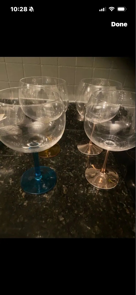 Large Gin Glasses (4) - Image 1
