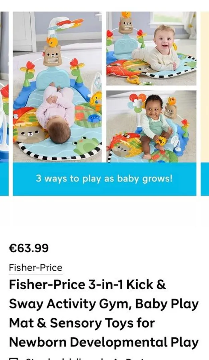 Fisher Price 3-in-1 Kick and Sway play gym - Image 4