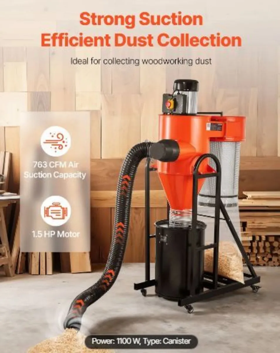 Dust Collector, 763 CFM 1 Micron - Image 2
