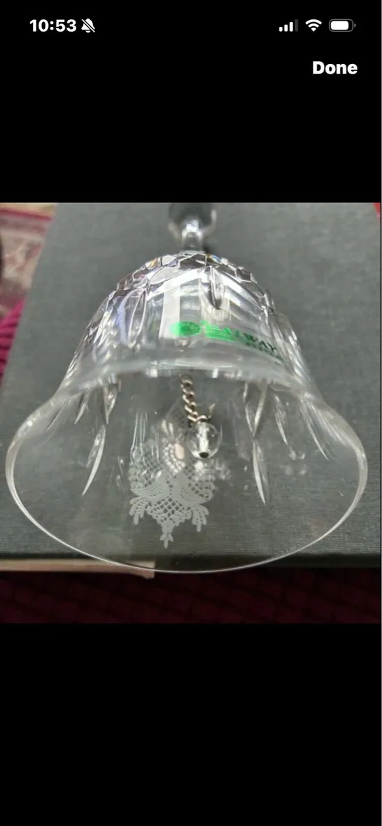 Galway Crystal Bell - Image 3