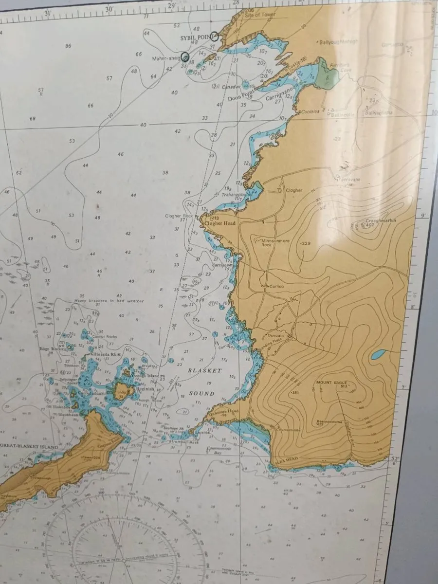 Dingle Peninsula Framed Charts - Image 4