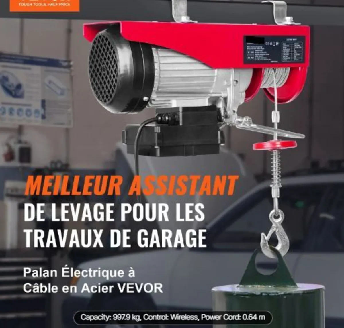 Electric Hoist 2200 lb Electric Winch - Image 3