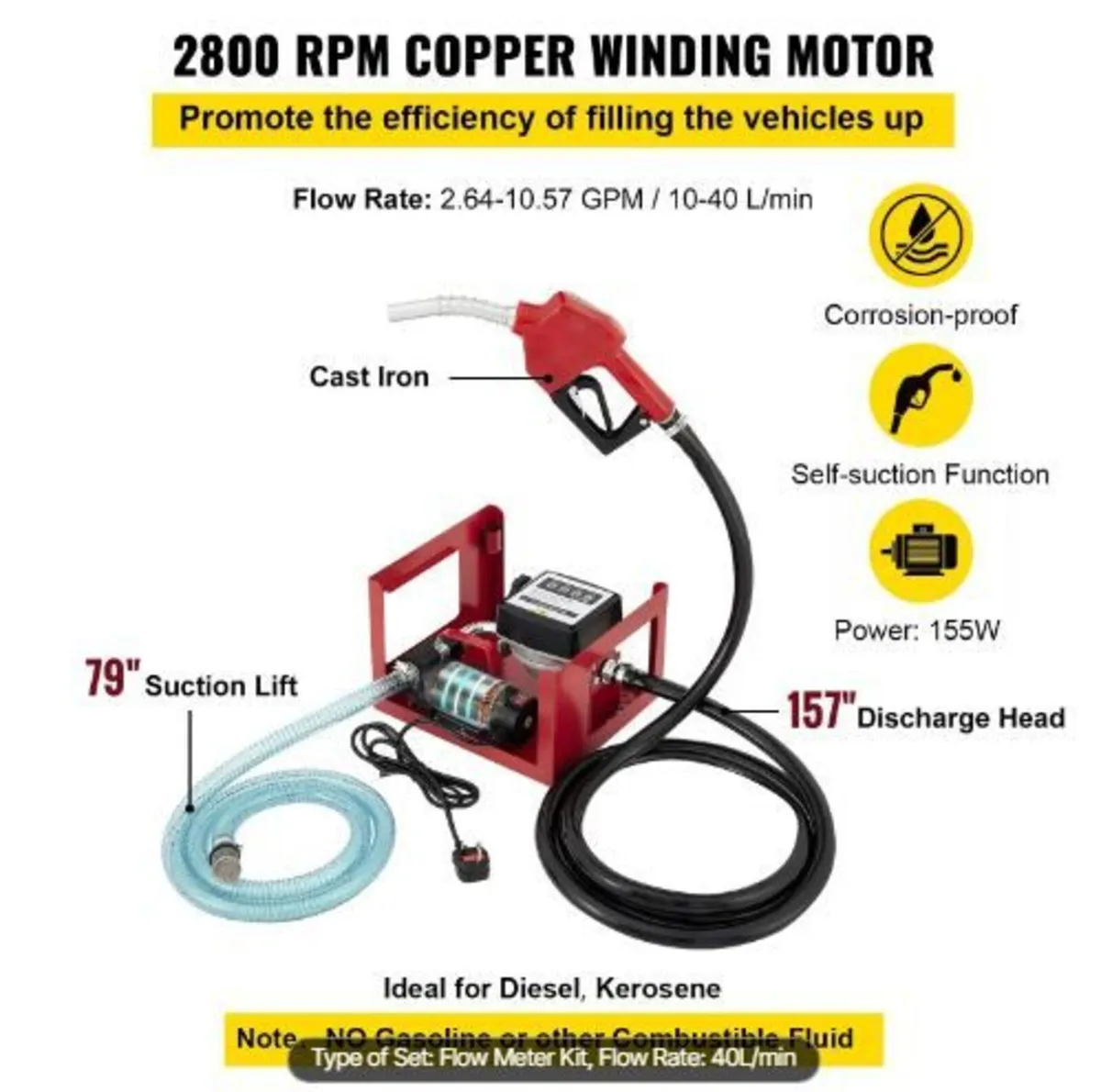 40 L Diesel Pump, Heating Oil Pump - Image 4