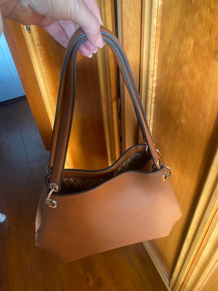 Tote tan leather bag - Tipperary Crystal - Image 2