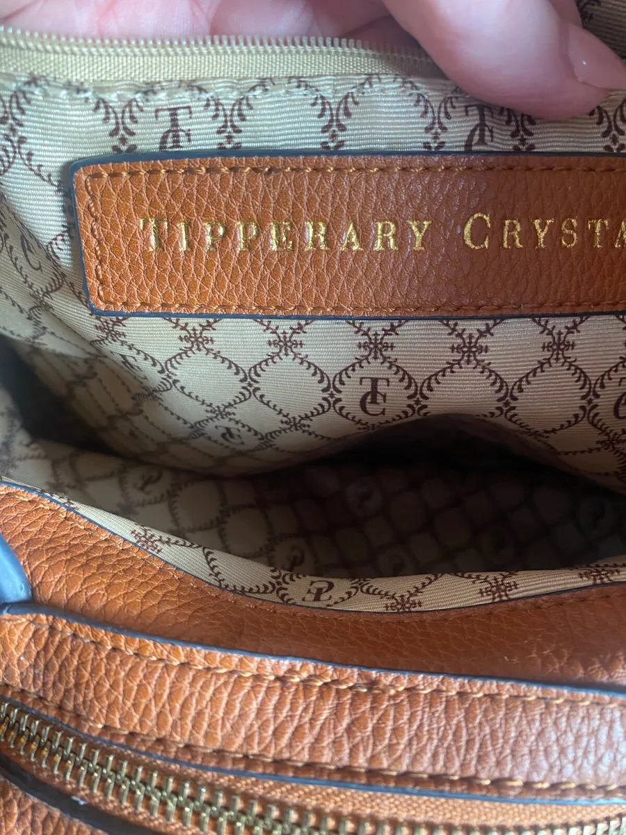Tote tan leather bag - Tipperary Crystal - Image 3