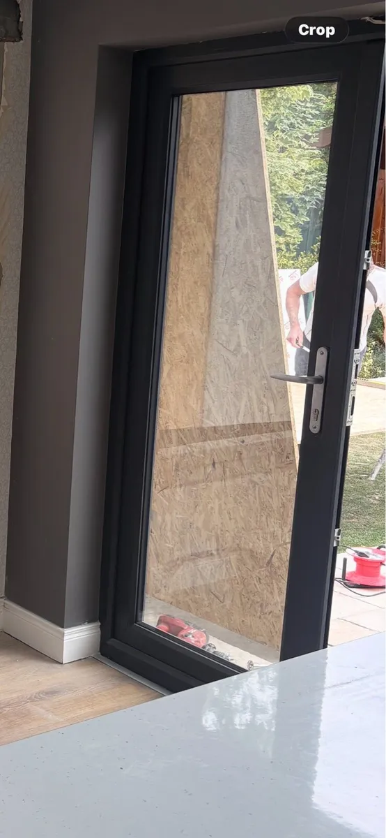 Two anthracite (grey) uPVC doors and one window - Image 1