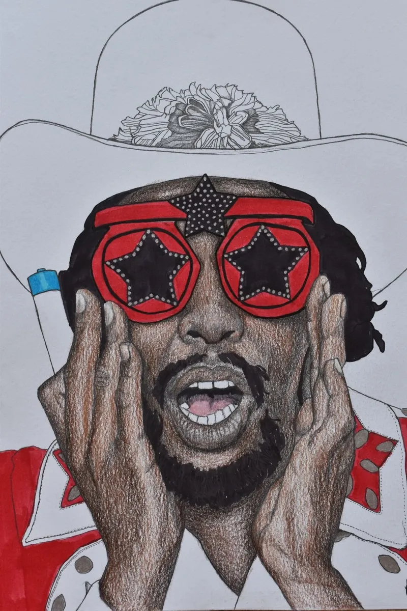 BOOTSY COLLINS PORTRAIT – FUNK LEGEND - MUSIC ART - Image 2