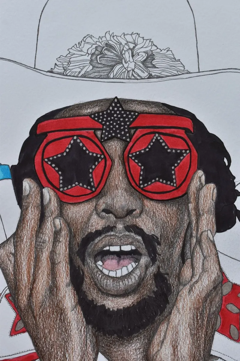 BOOTSY COLLINS PORTRAIT – FUNK LEGEND - MUSIC ART - Image 3