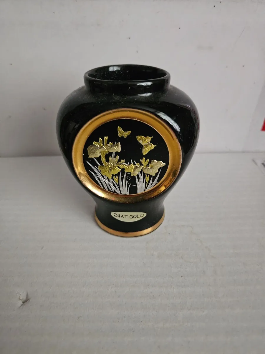 Vintage Art of Chokin Vase Japanese - Image 1