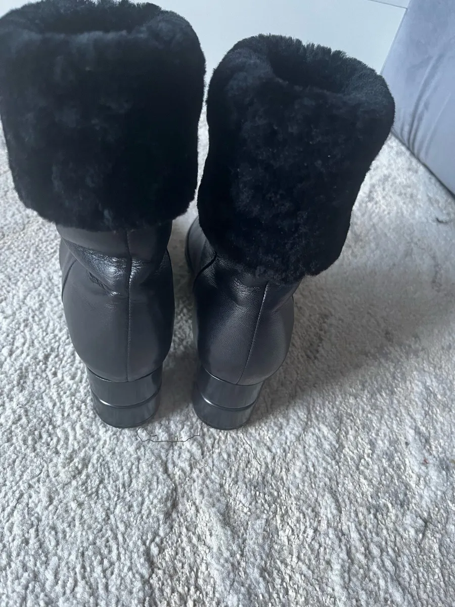 Salvatore Ferragamo leather boots - Image 3