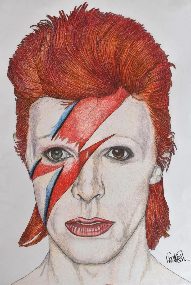 David Bowie - Aladdin Sane Portrait Music Artwork - Image 2