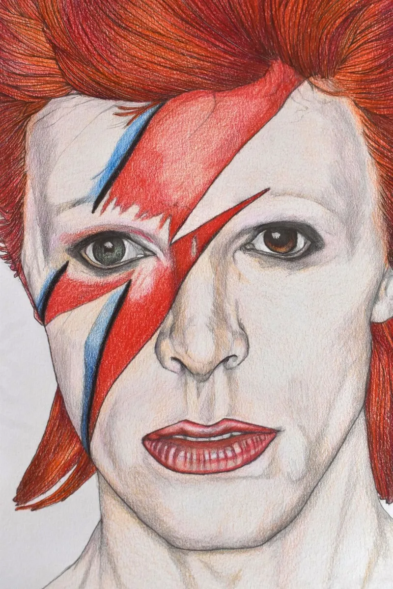 David Bowie - Aladdin Sane Portrait Music Artwork - Image 3