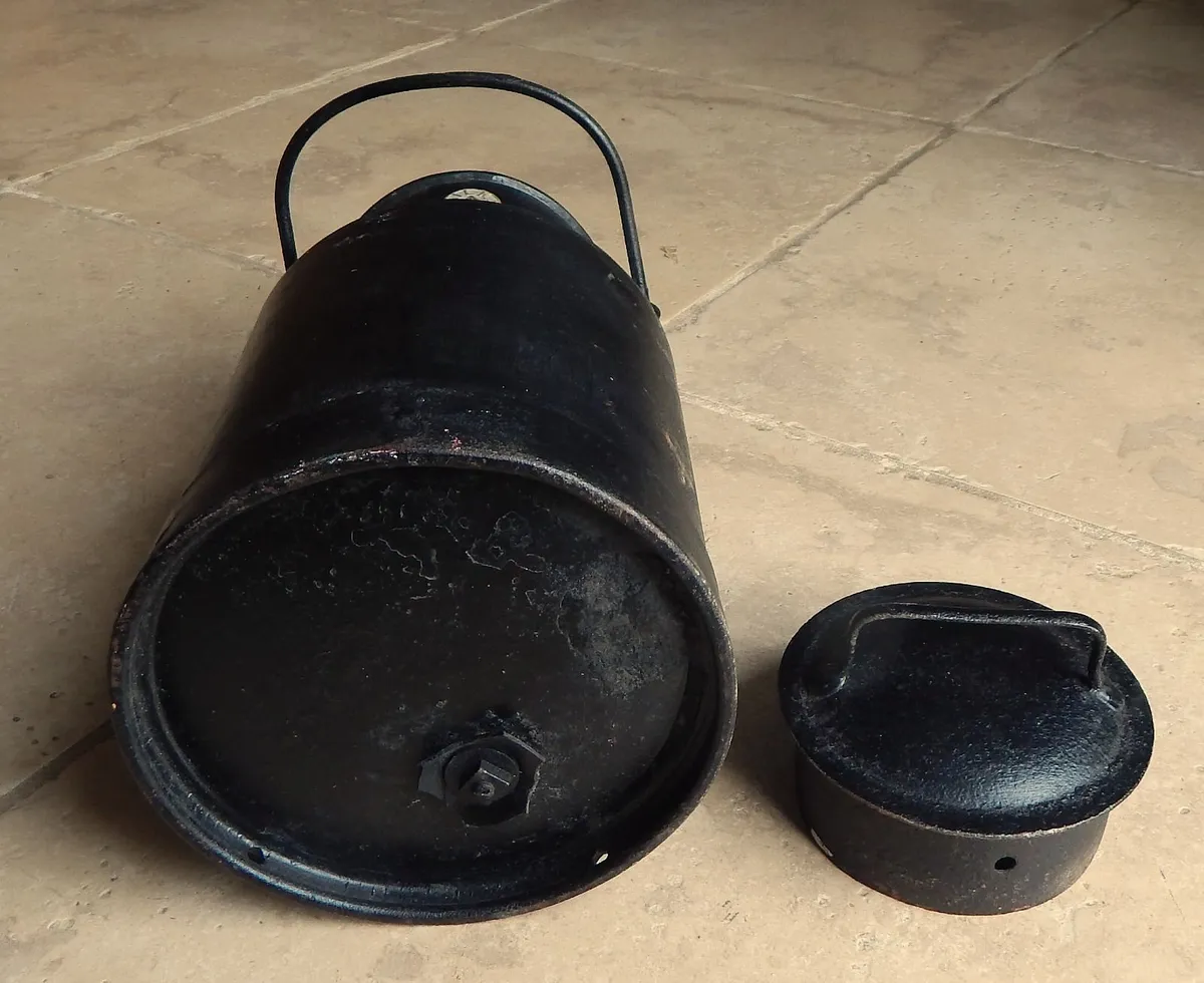 Vintage MILKA Small Metal Hand Churn - Image 3