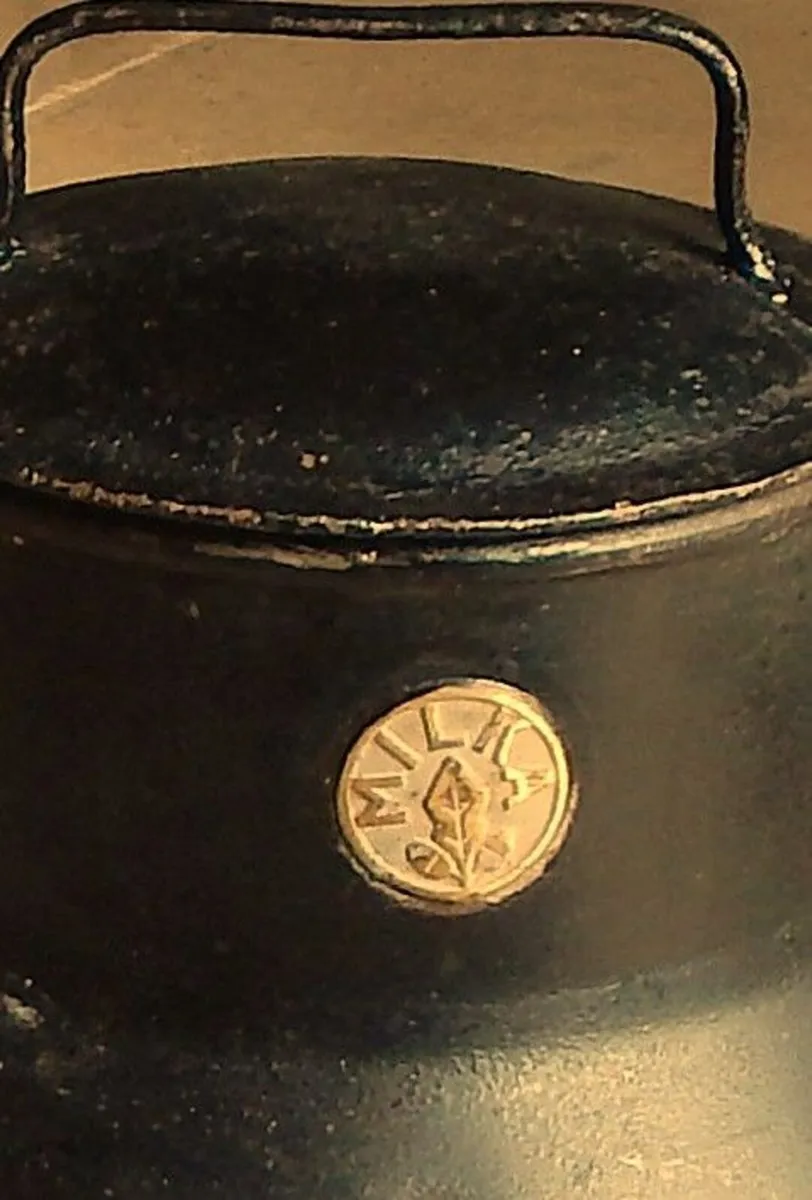 Vintage MILKA Small Metal Hand Churn - Image 4