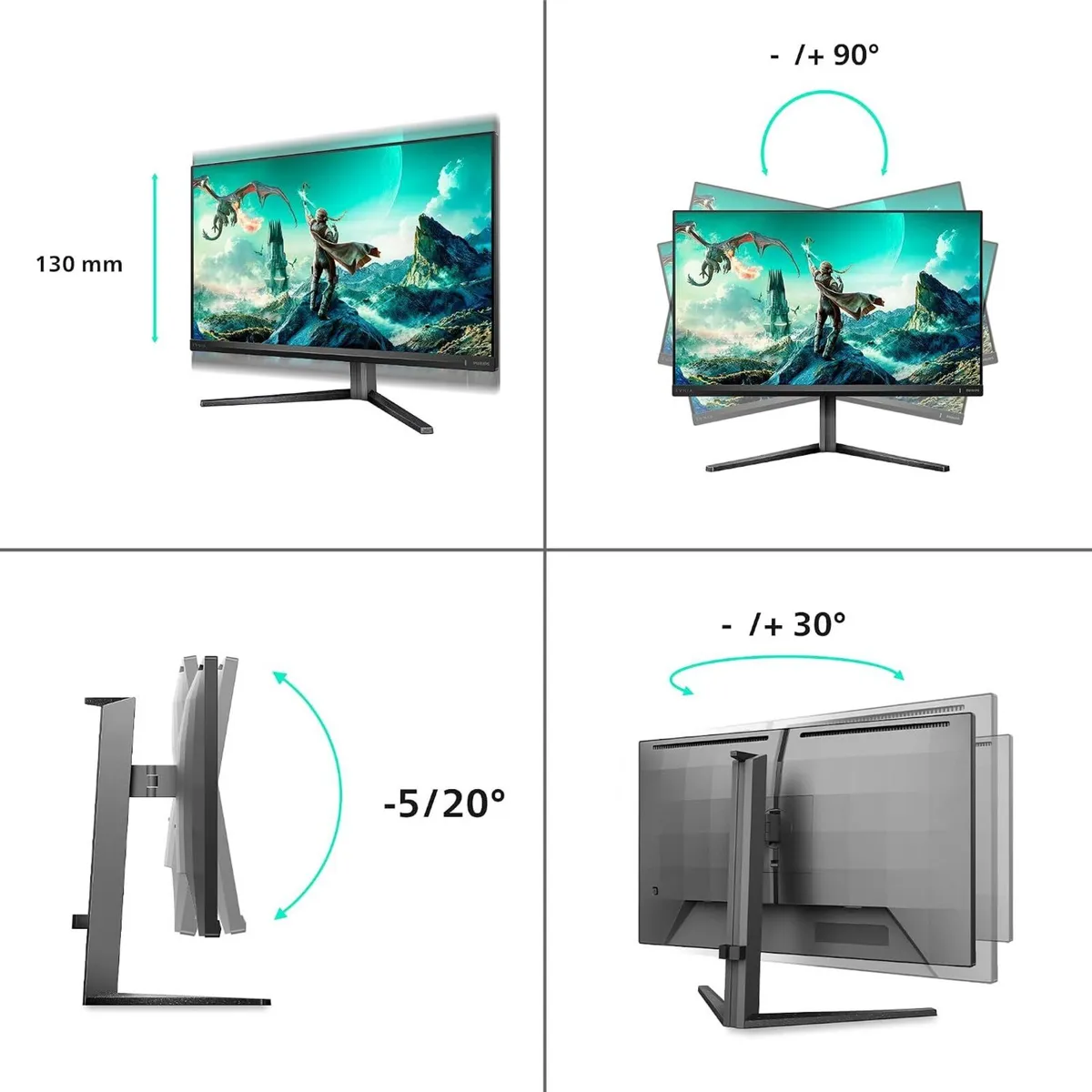 Philips Evnia 4k160 & FHD320 Gaming Monitor - Image 4