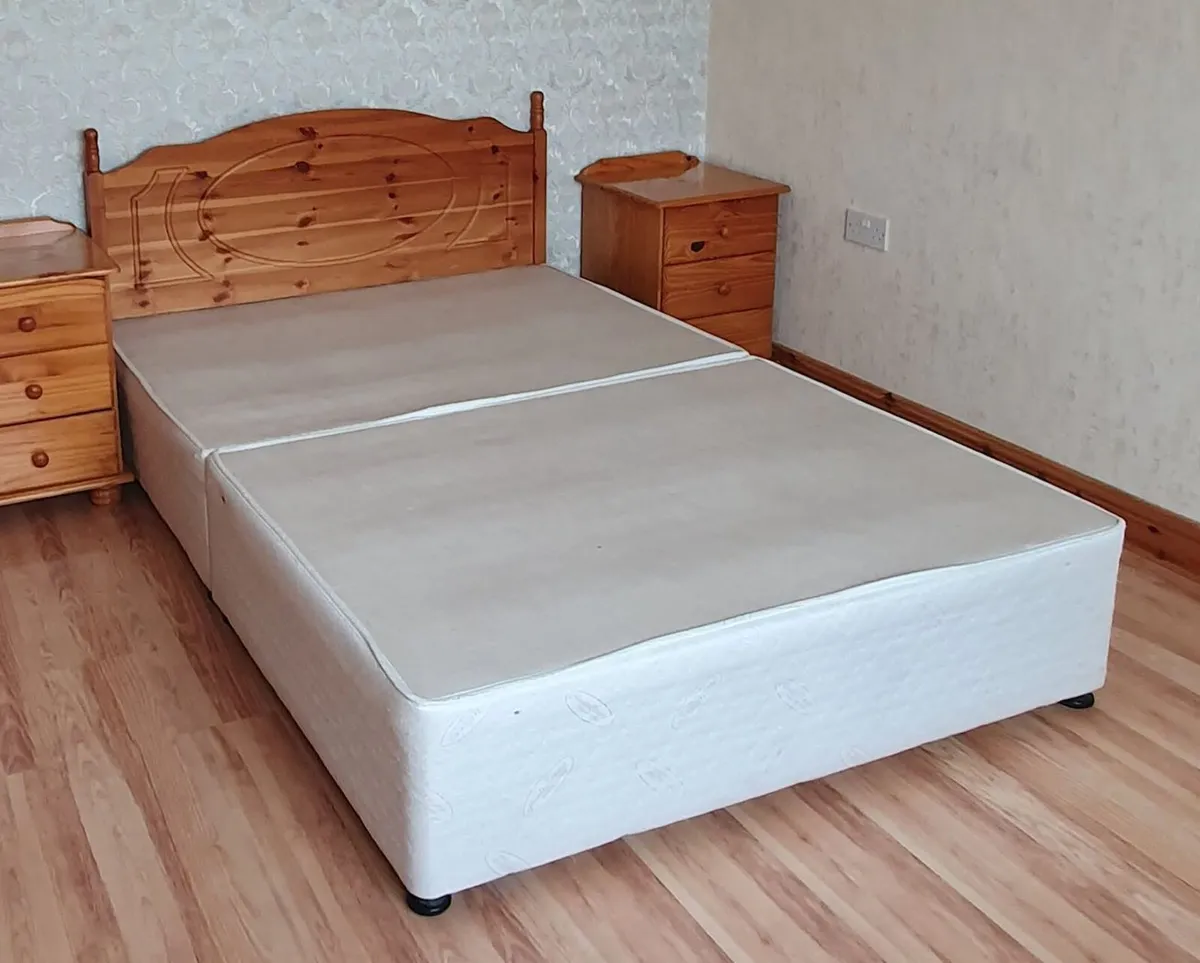 Double divan bed frame - Image 1