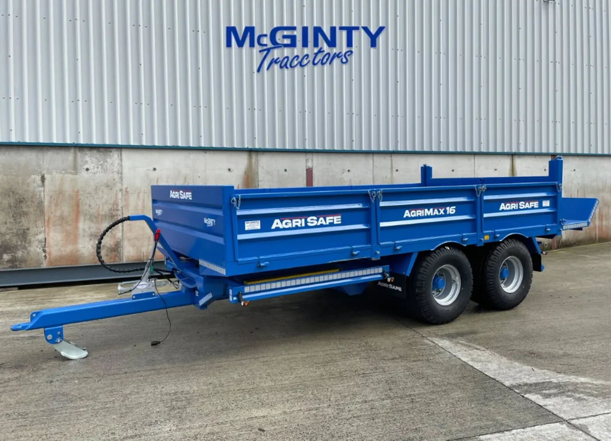 Agrisafe 16X8 Dropside Trailer with Bale Extension - Image 1