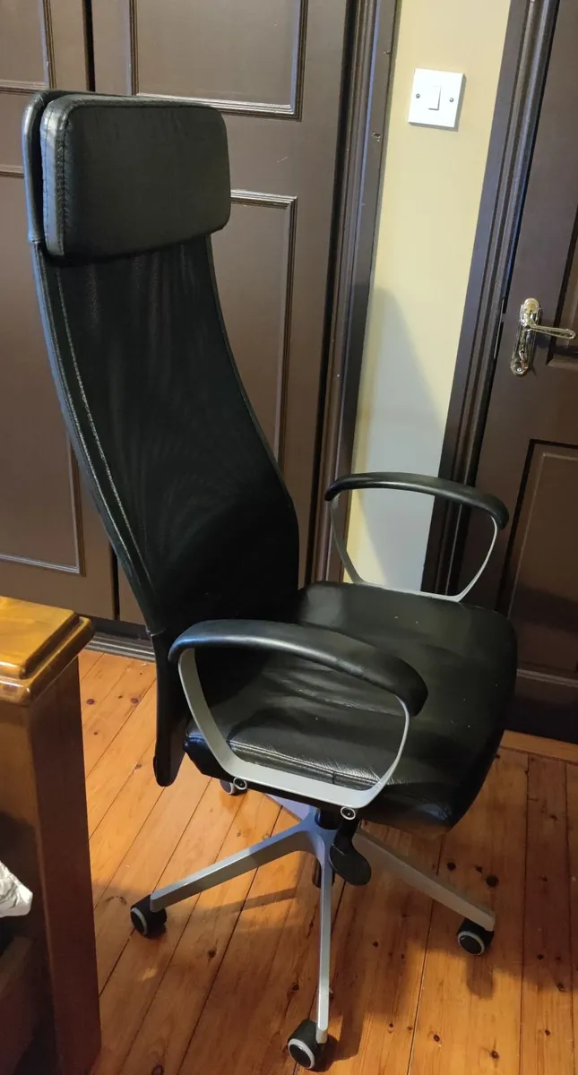 Markus leather desk chair Ikea - Image 1