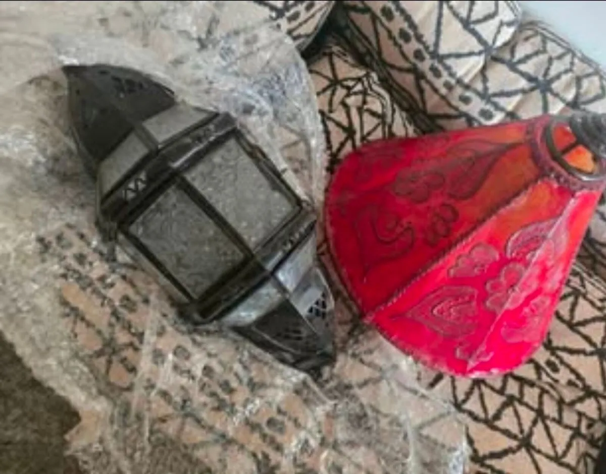 Moroccan lampshade & Lantern