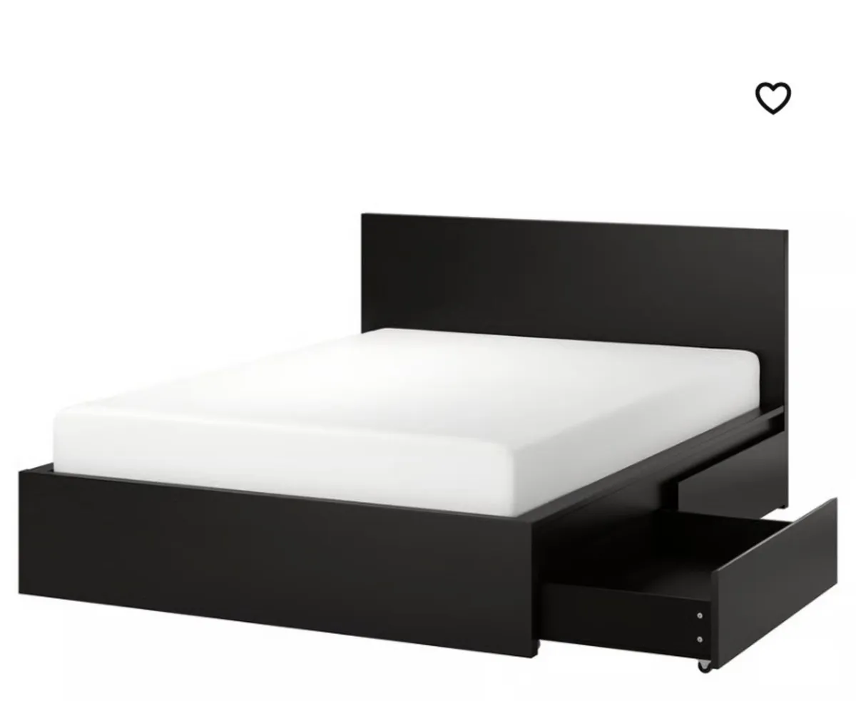 Malm king Bed frame for sale - Image 1