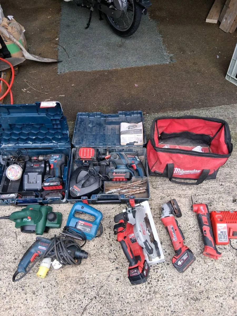Clear out Selection of power tools bosch + Milwauk - Image 1