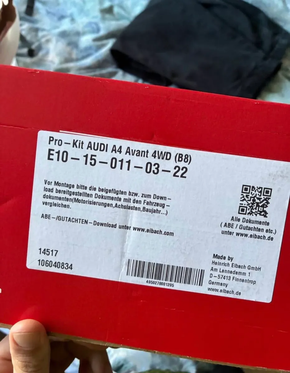 Audi A8 B8 Eibach Pro Kit coil springs - Image 1