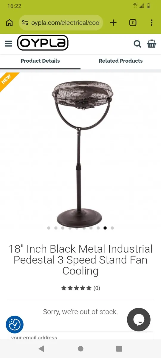 Can post 18"industrial stand fan - Image 3