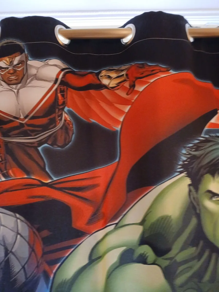 Curtains Marvel avengers assembly  black out panal - Image 3