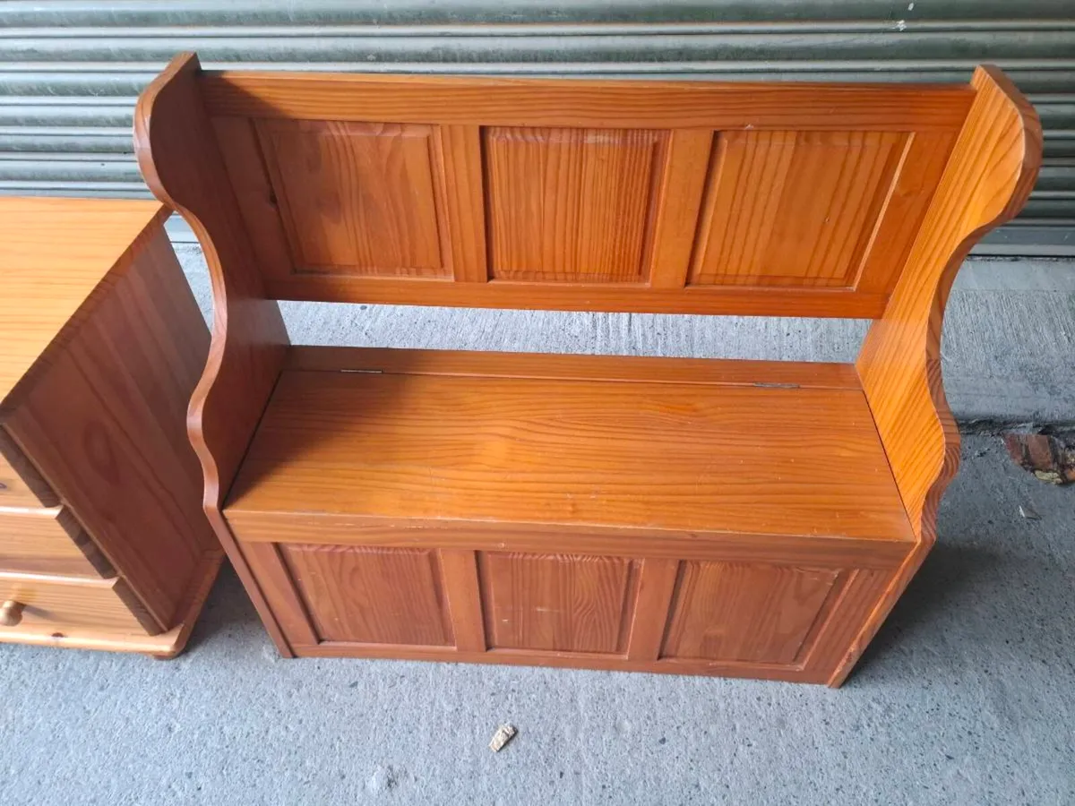 Pine monk bench (DELIVERY) - Image 2