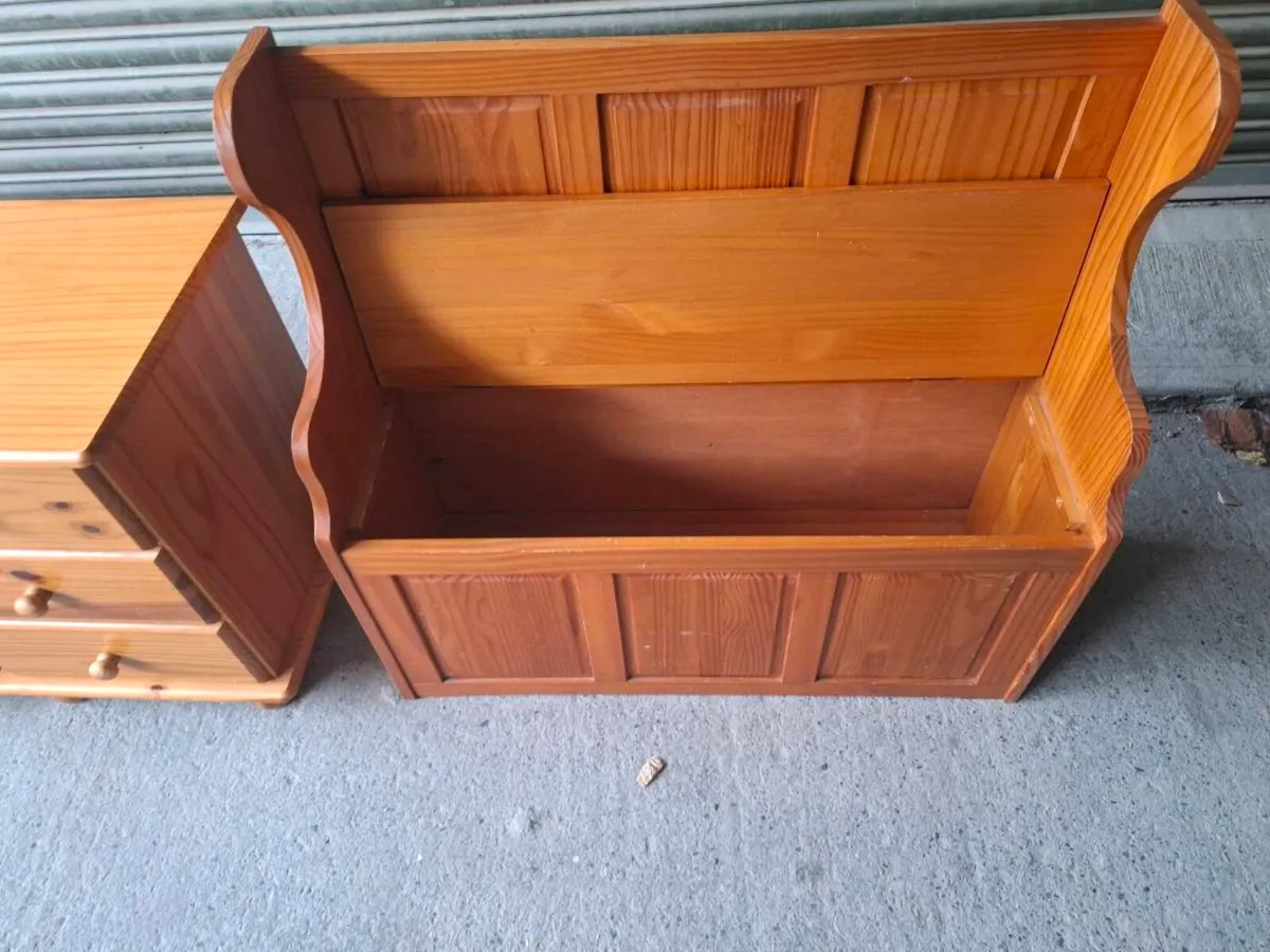 Pine monk bench (DELIVERY) - Image 3