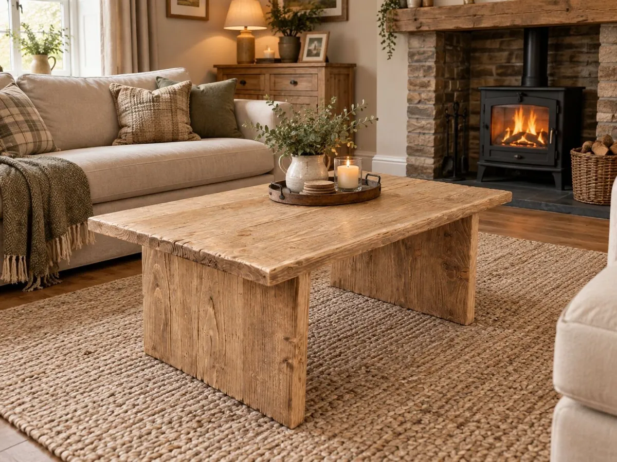 Reclaimed wood coffee table - Image 2