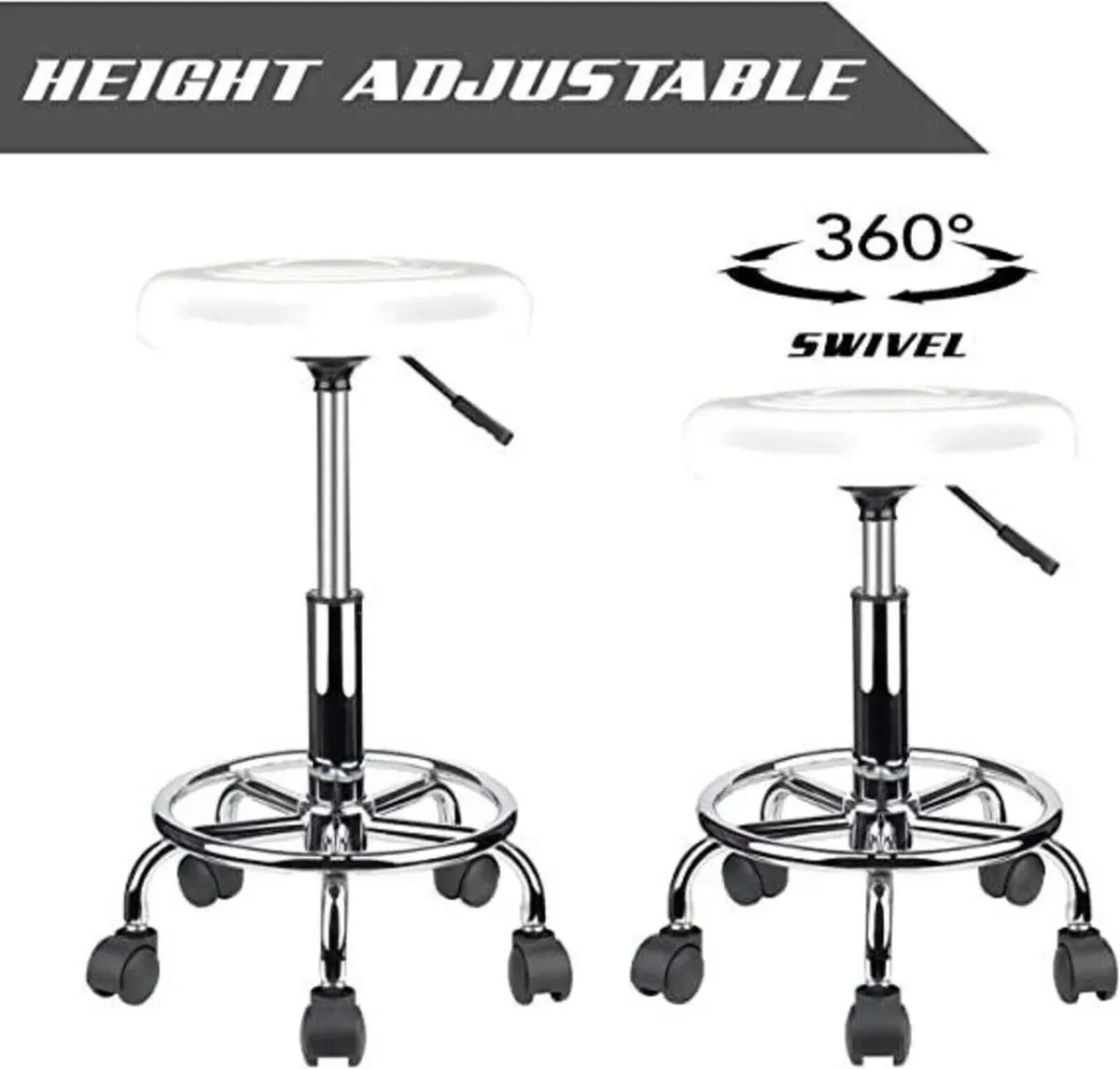 Ergonomic Swivel Stool with Adjustable Height - Image 3