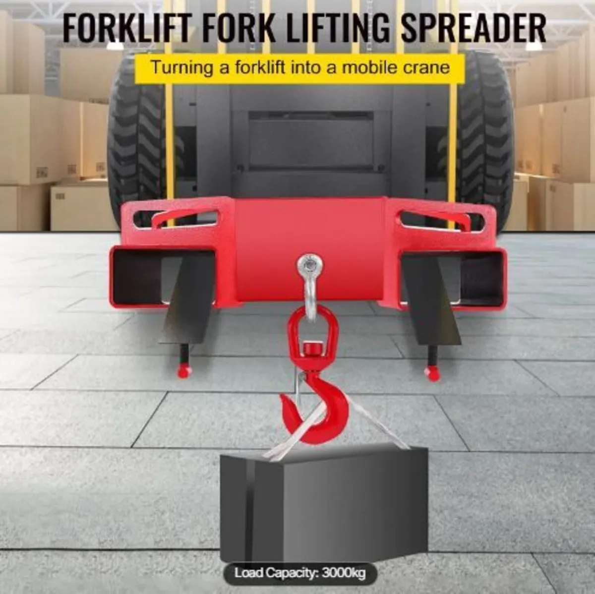 3 Ton Forklift Lifting Hook 6000 LBS/3000KG - Image 4