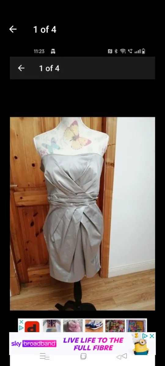 Grey Vintage dress new with tags size 16 €7 - Image 1