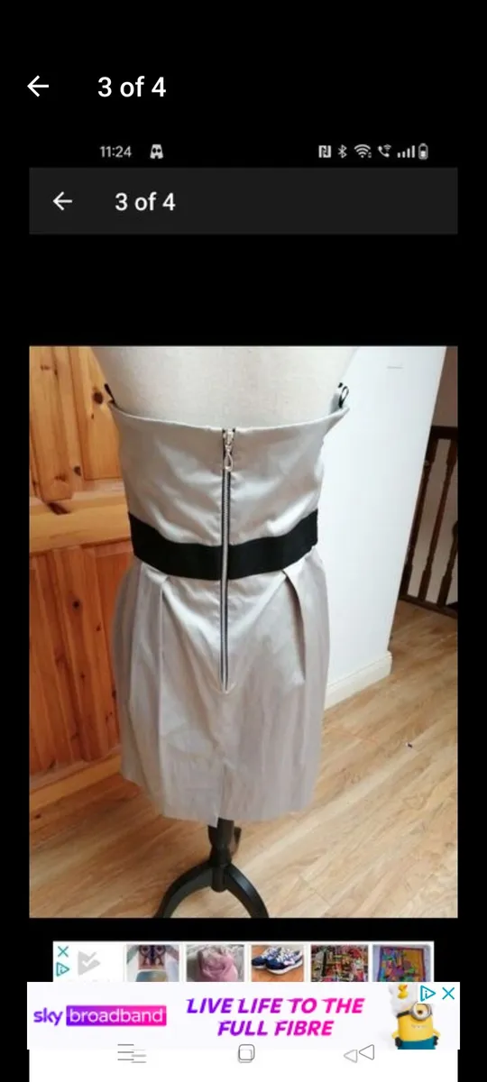 Grey Vintage dress new with tags size 16 €7 - Image 3