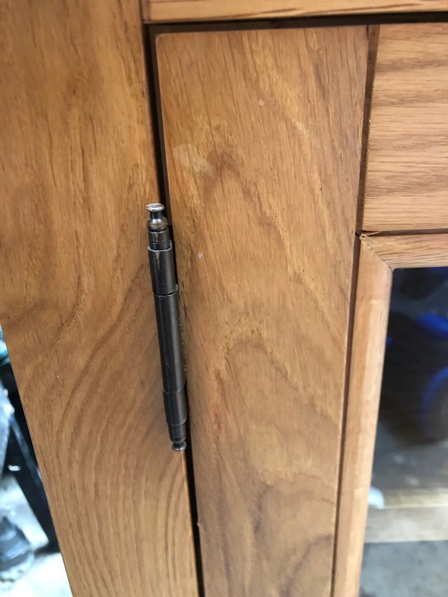 Solid oak corner tv unit - Image 3