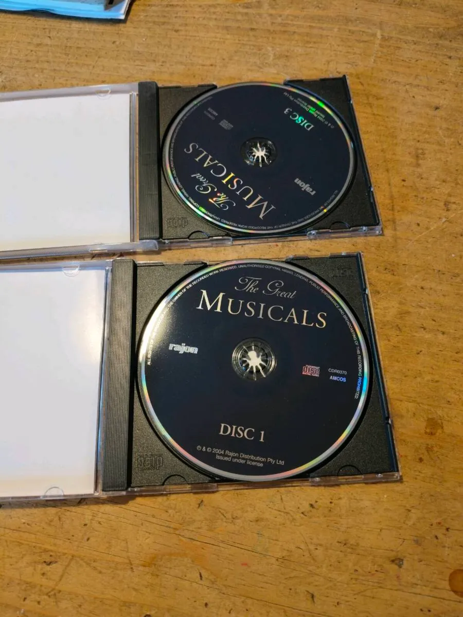 CDs from a compilation, titled "The Great Musicals - Image 3