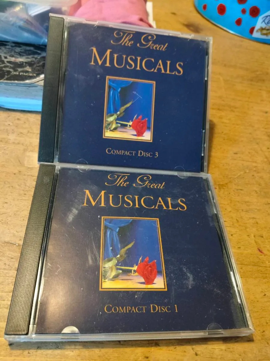 CDs from a compilation, titled "The Great Musicals - Image 1
