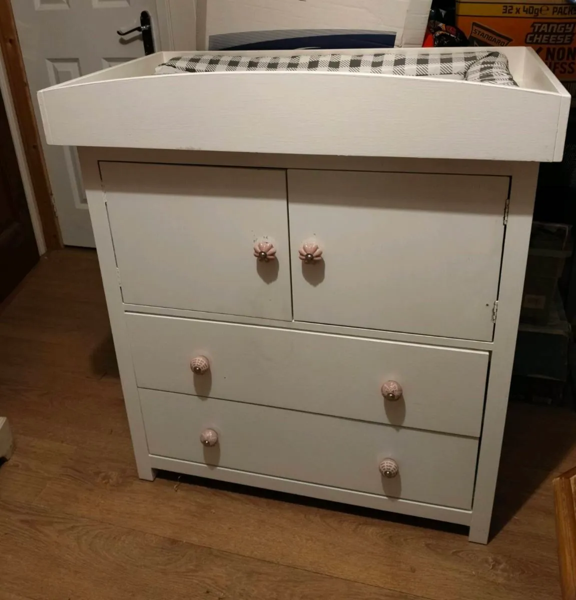 baby changing unit, painted white with 
a detachab - Image 2