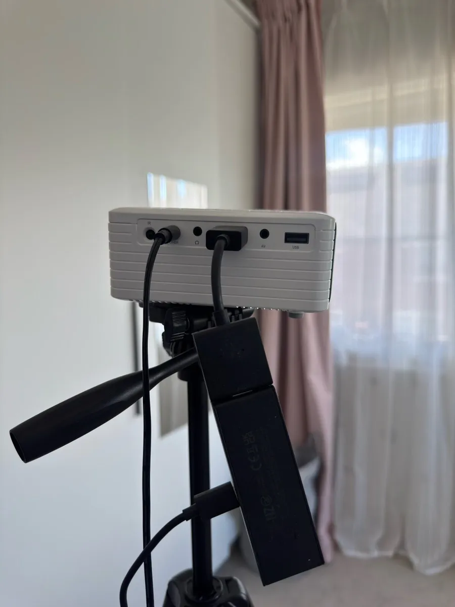 Projector with Amazon Fire Tv Stick and Tripod - Image 2