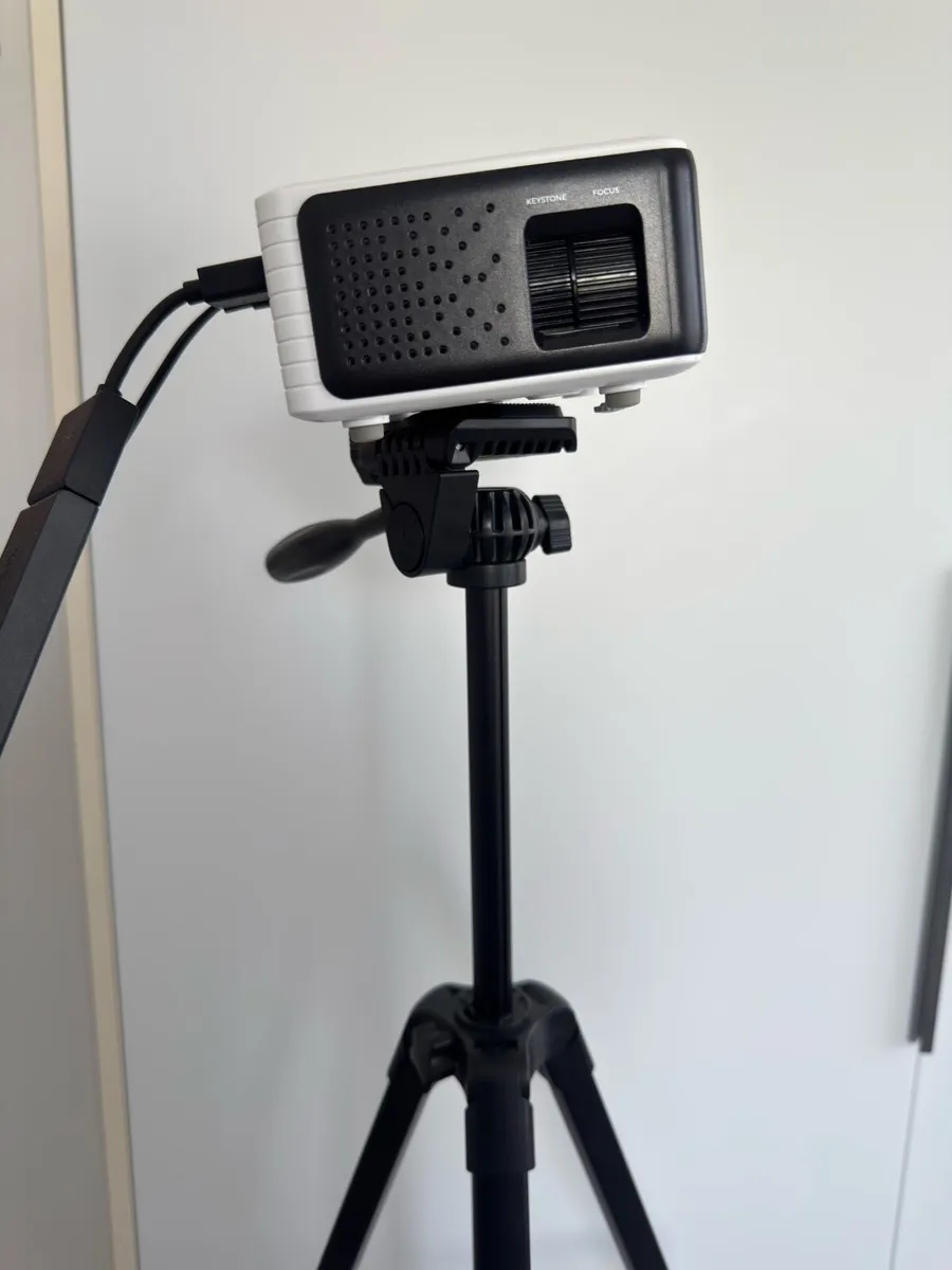 Projector with Amazon Fire Tv Stick and Tripod - Image 3
