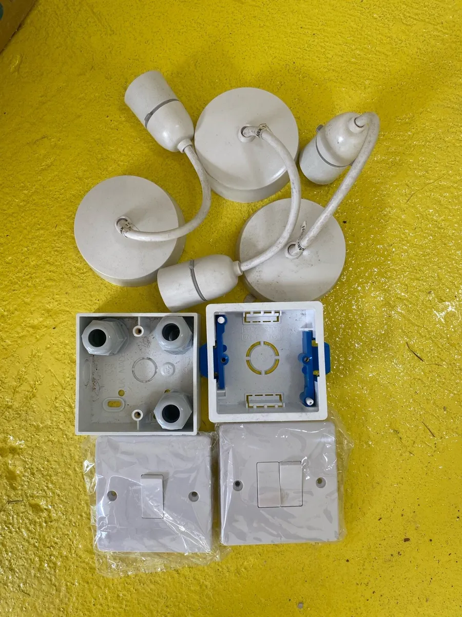 Job lot of electrical materials-cable,lights etc. - Image 2