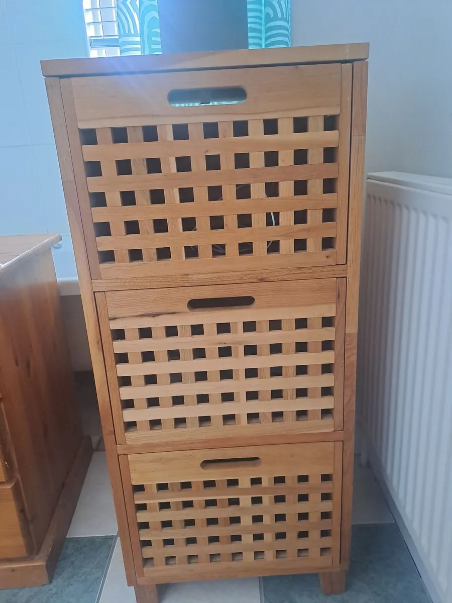 Two seater sofa, One bedside locker, One chest of - Image 1