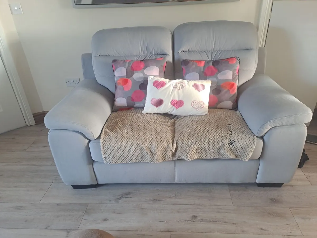 Two seater sofa, One bedside locker, One chest of - Image 3