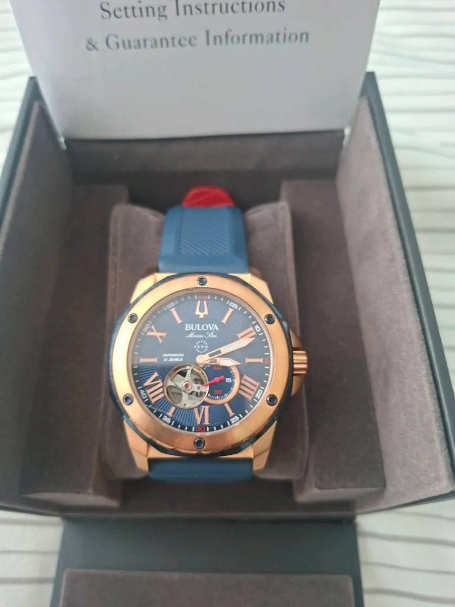 Mans bulova marine star automatic watch - Image 2
