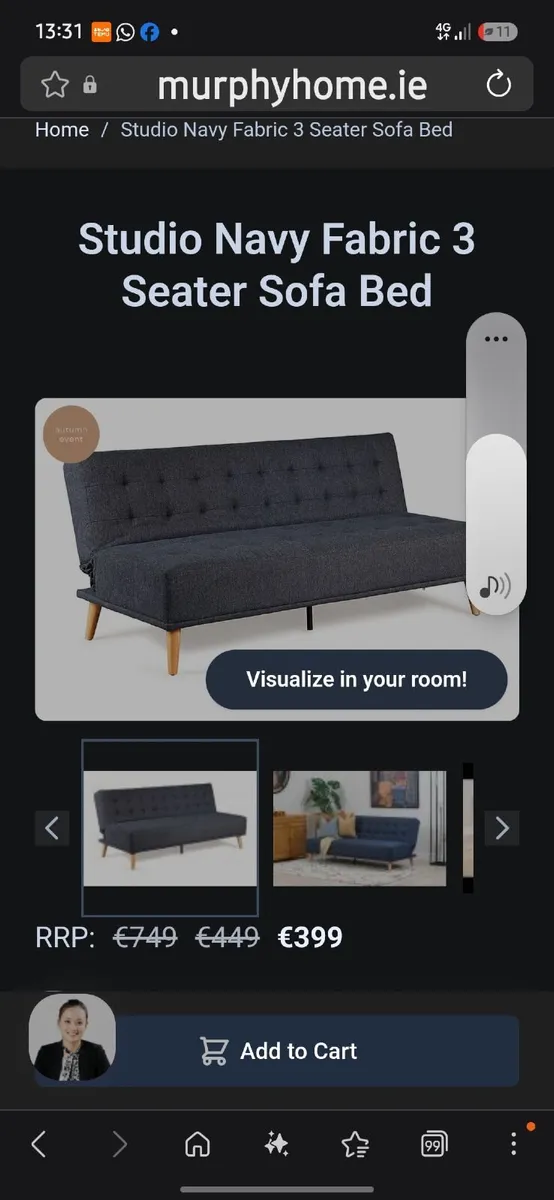 Sofa bed - Image 1